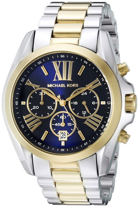 michael kors 2 tone watch mens|Michael Kors runway chronograph watch.